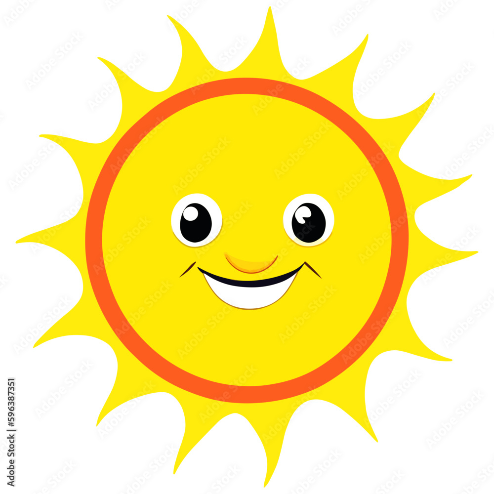 Cool smiling sun clip art cartoon 