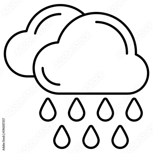 Rainfall icon in perfect design