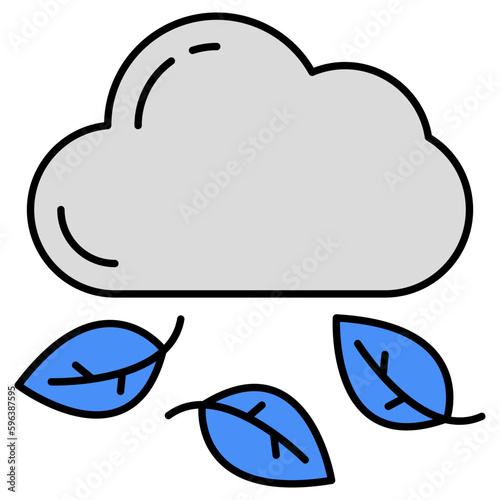 Perfect design icon of leaf storm 