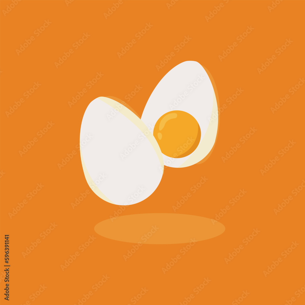 Vector Illustration delicious egg flat design Vector Illustration delicious egg flat design