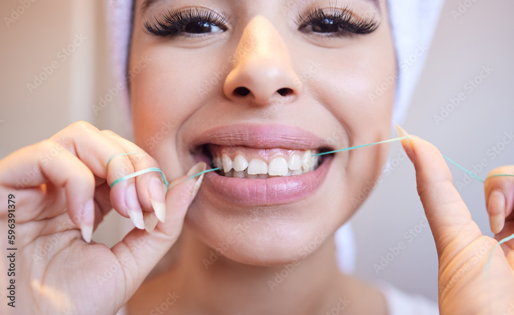 In the grooves. Portrait of a beautiful young woman cleaning her teeth at home. In the grooves. Portrait of a beautiful young woman cleaning her teeth at home.