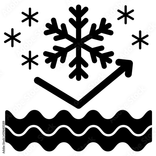 A unique design icon of snow resistant 