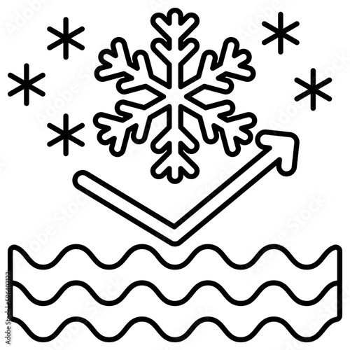A unique design icon of snow resistant 