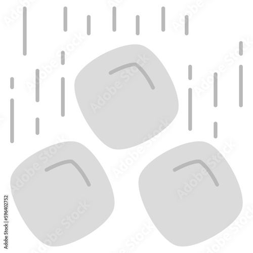 A premium download icon of hail