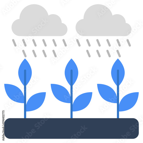Premium download icon of field rain 