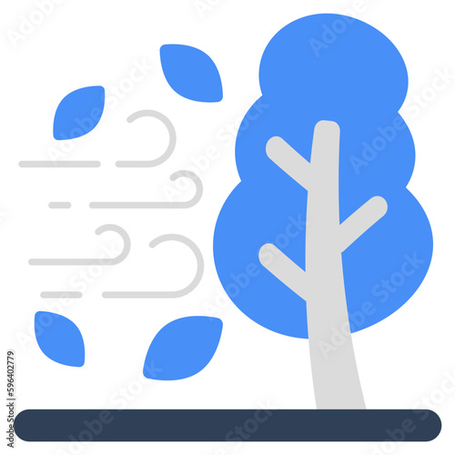 A perfect design icon of windstorm 