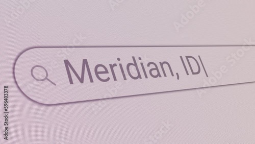 Search Bar Meridian ID 
Close Up Single Line Typing Text Box Layout Web Database Browser Engine Concept