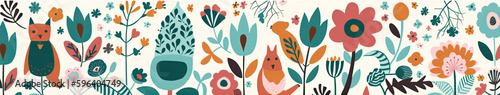Wallpaper Mural Gorgeous assortment of flowers featuring roses, foliage, elegant bouquets, and floral arrangements. Generative AI Torontodigital.ca