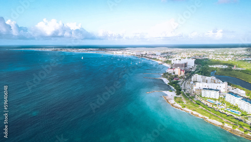 aerial view of beach © Cristobal