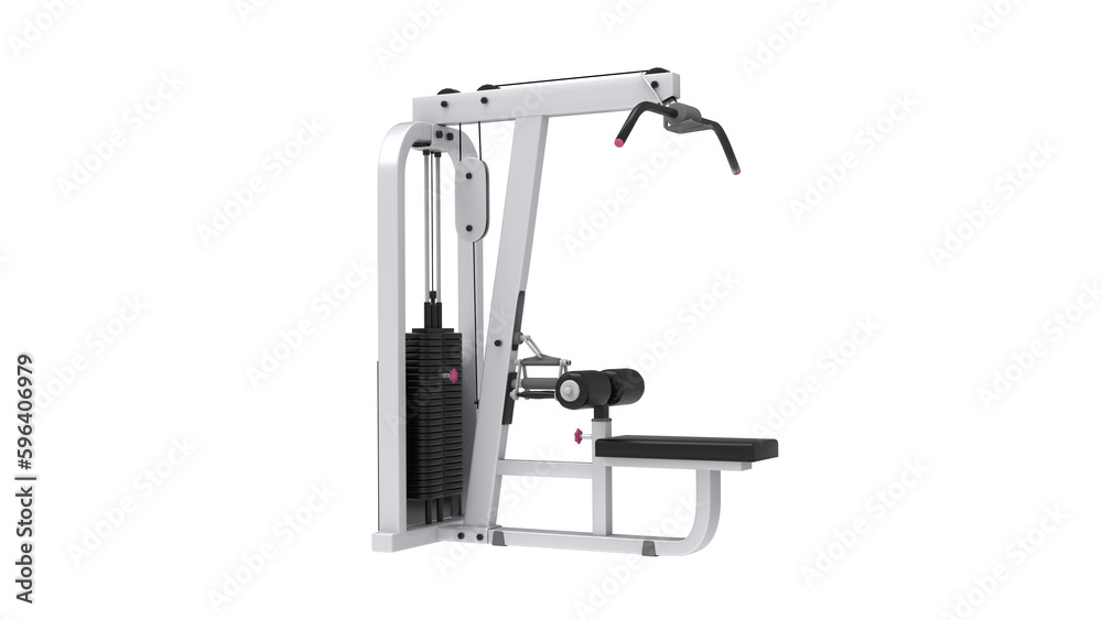 GYM equipment isolated on white background
