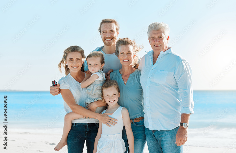 Every day with them is magical. Shot of a multi-generational family spending the day at the beach. Every day with them is magical. Shot of a multi-generational family spending the day at the beach.