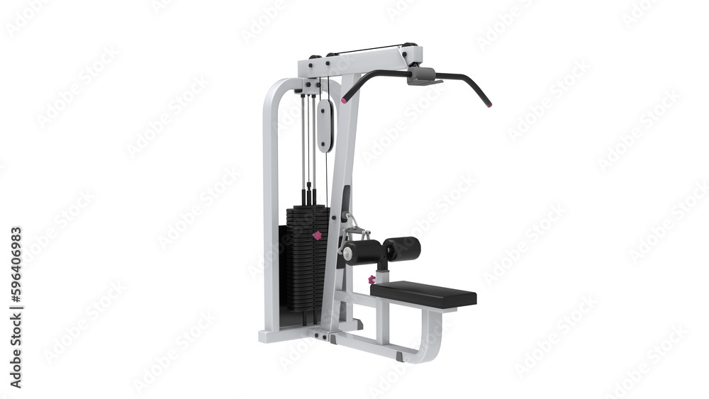 GYM equipment isolated on white background