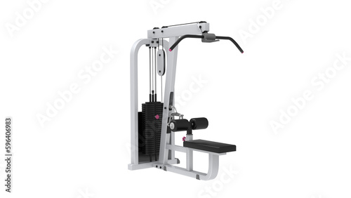GYM equipment isolated on white background