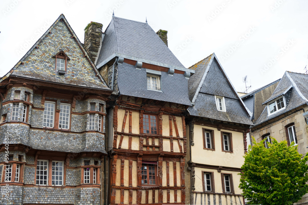 Lannion, architecture, maison à pan de bois, Côtes d'armor, Bretagne