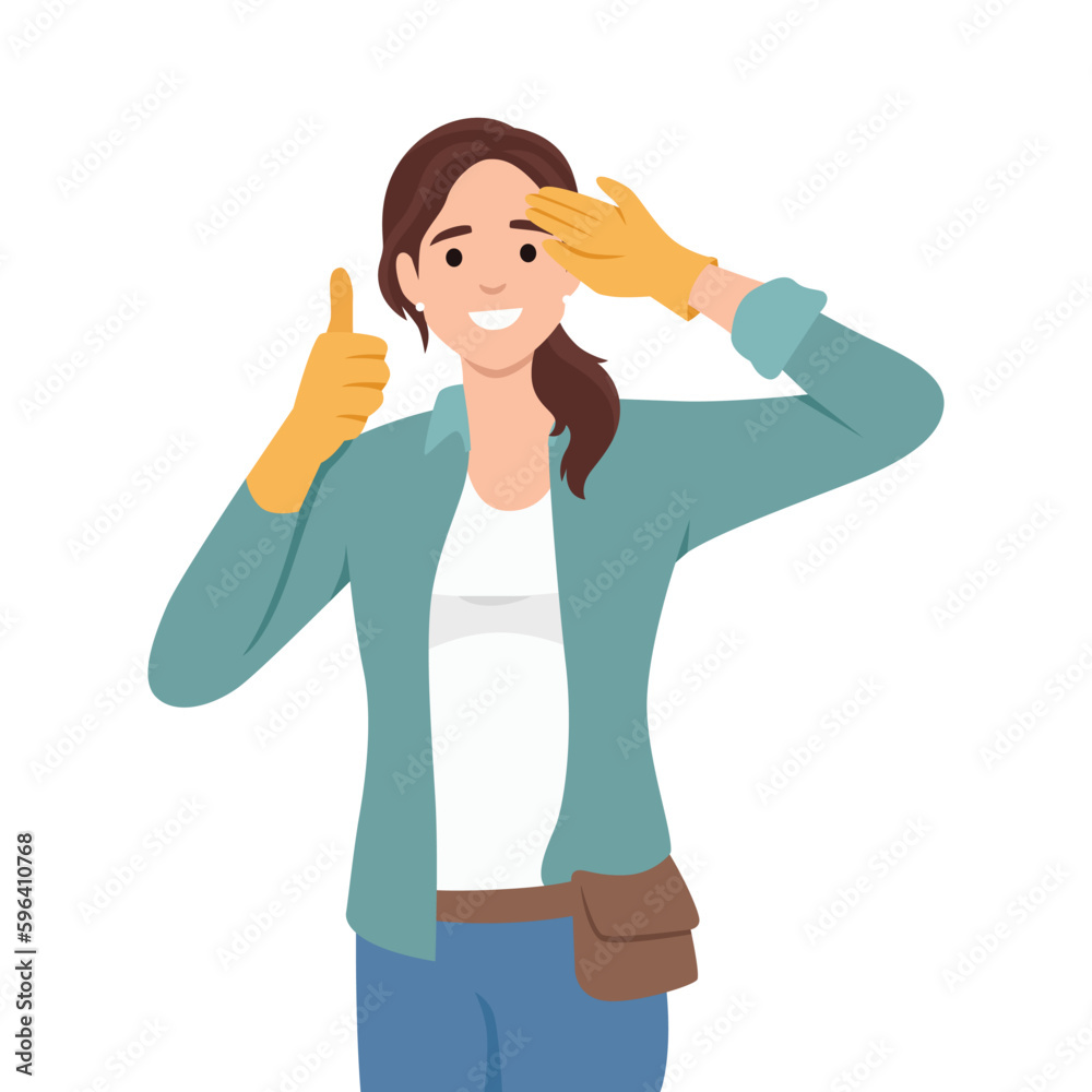 Women in construction week. Vector web banner, illustration, poster, card for social media. Text Women in construction week, first full week in march Women in construction week. Vector web banner, illustration, poster, card for social media. Text Women in construction week, first full week in march