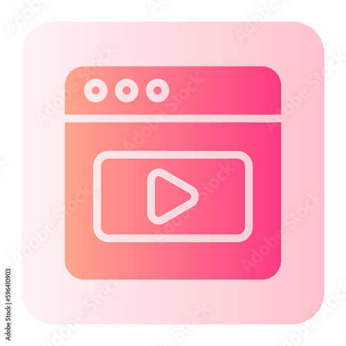 video marketing gradient icon