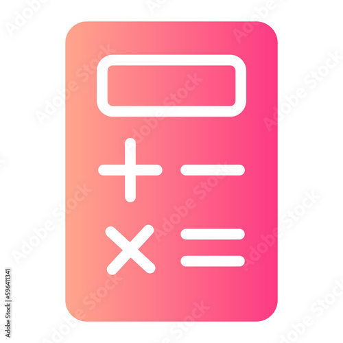 calculator gradient icon