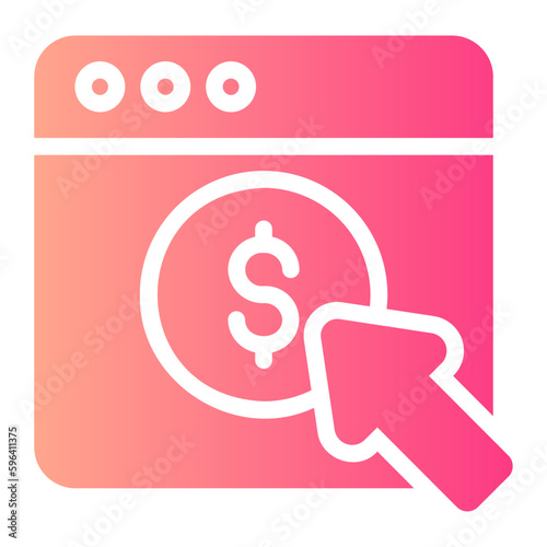 cost per click gradient icon