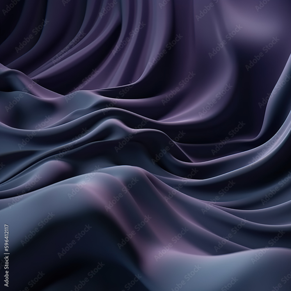 Obraz premium Purple Wave Silk Fabric. Abstract Background