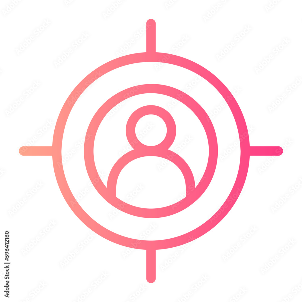 target gradient icon target gradient icon