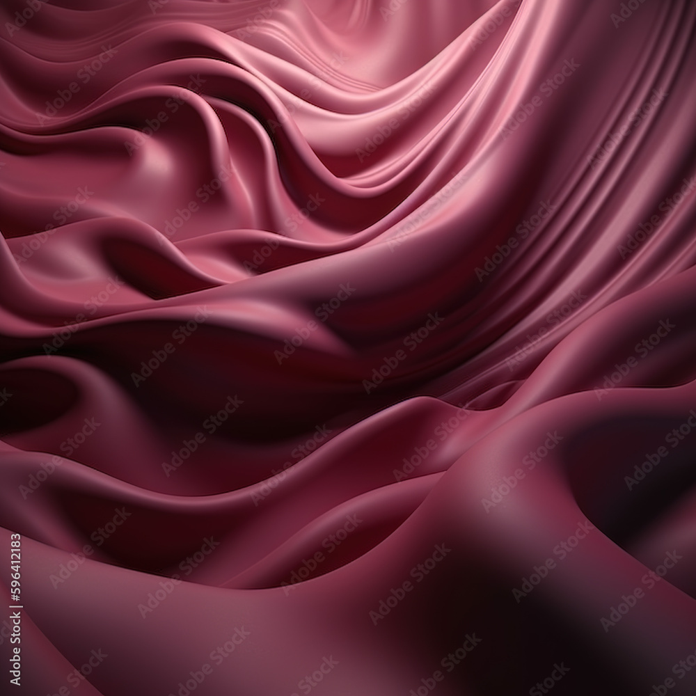 Obraz premium Pink Wave Silk Fabric. Abstract Background
