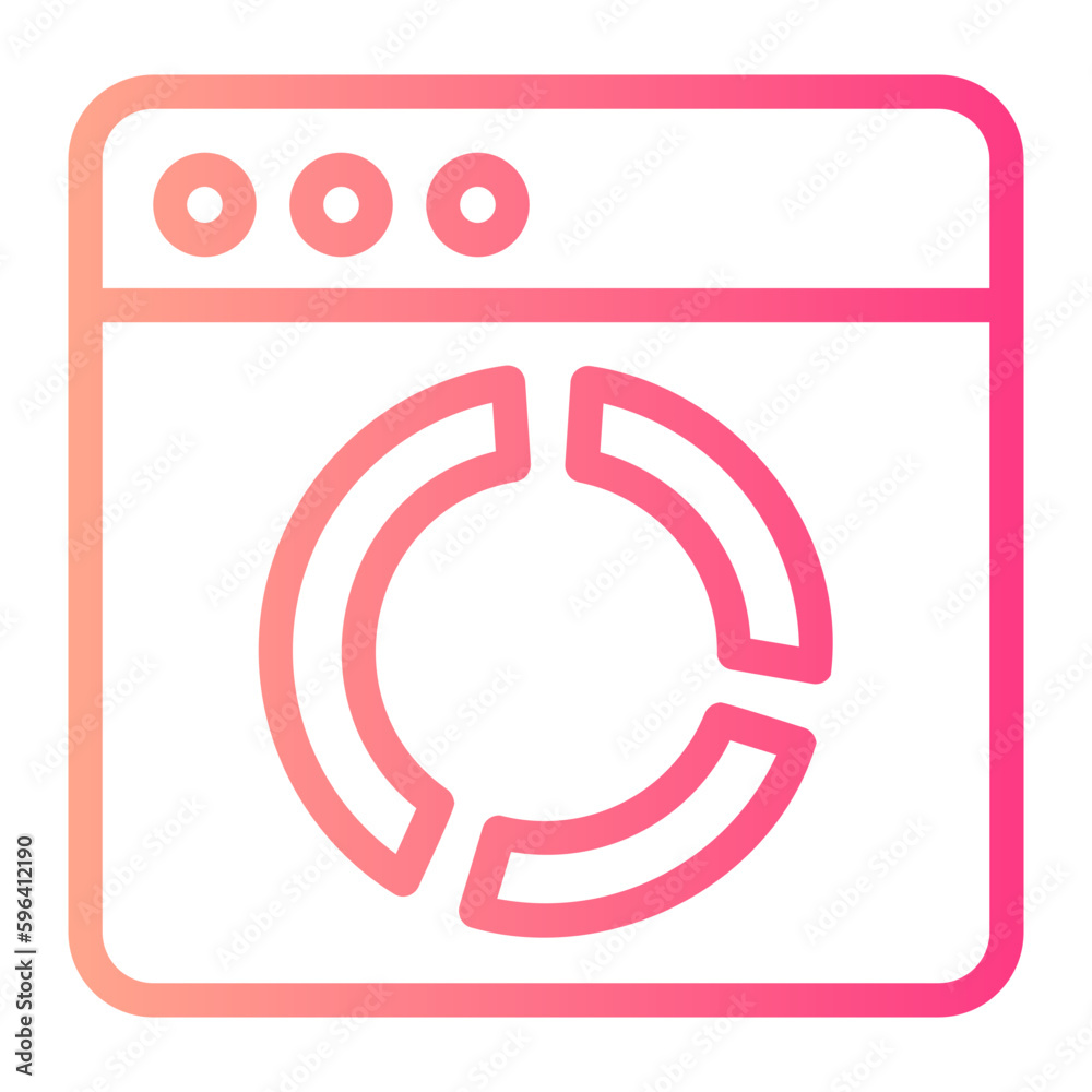 web analytics gradient icon web analytics gradient icon