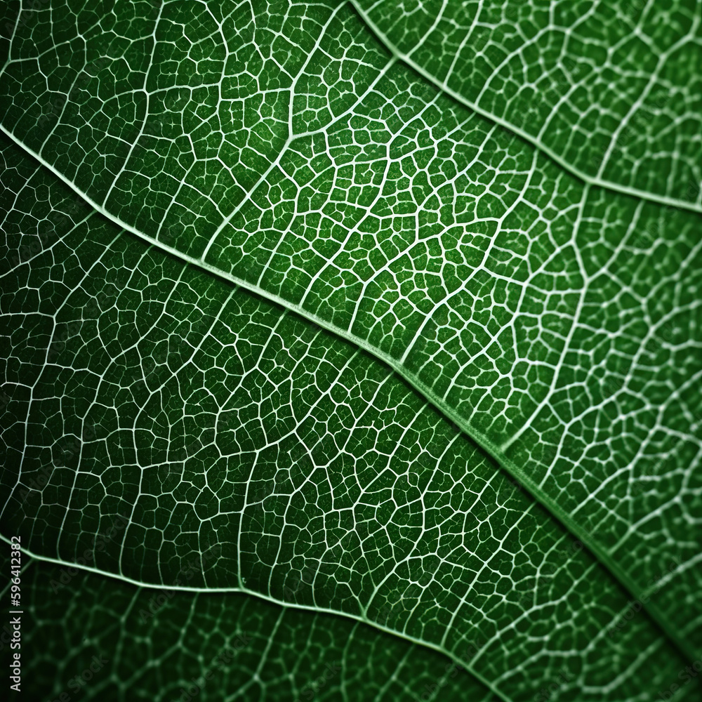 Zoom on green leaf texture Zoom on green leaf texture