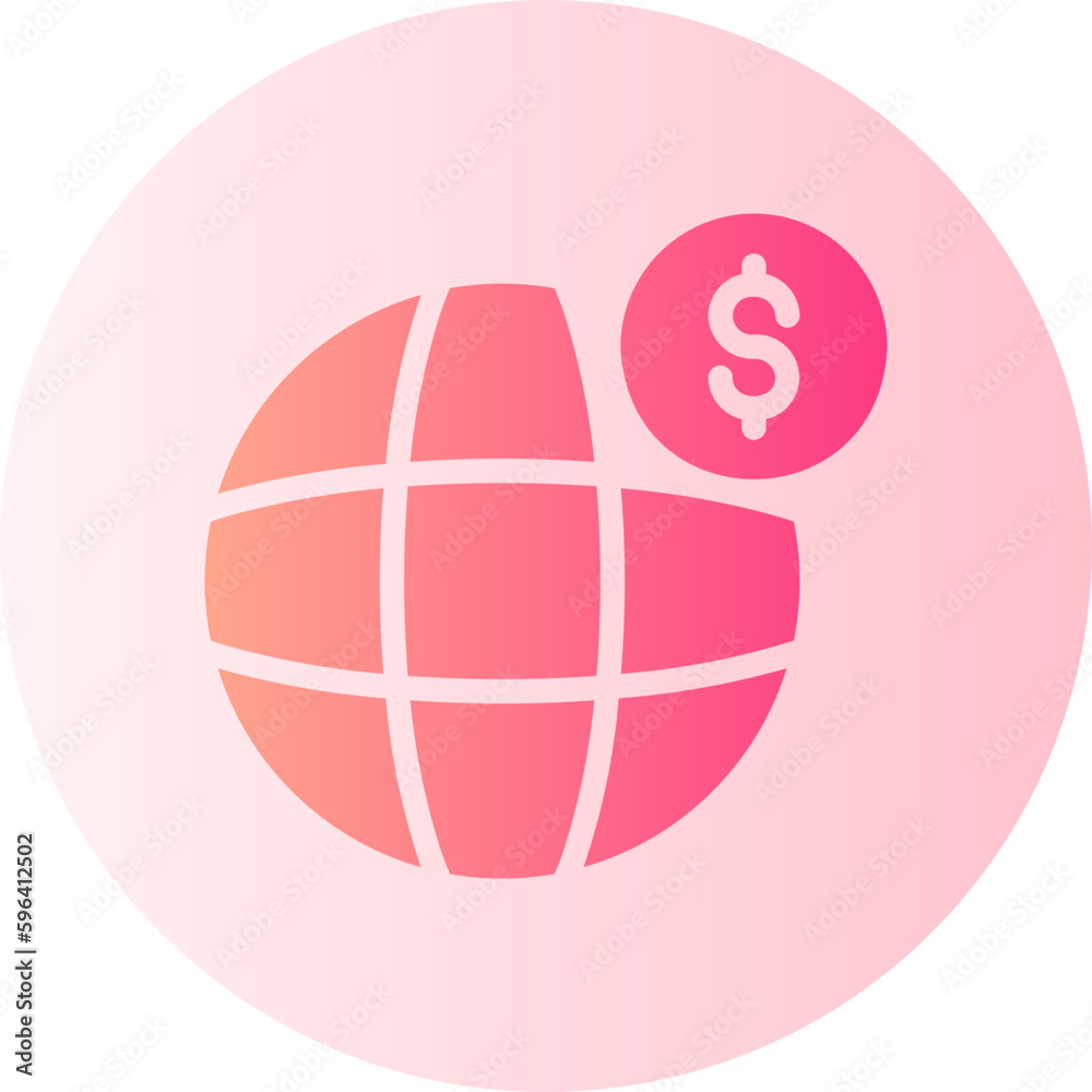 global banking gradient icon