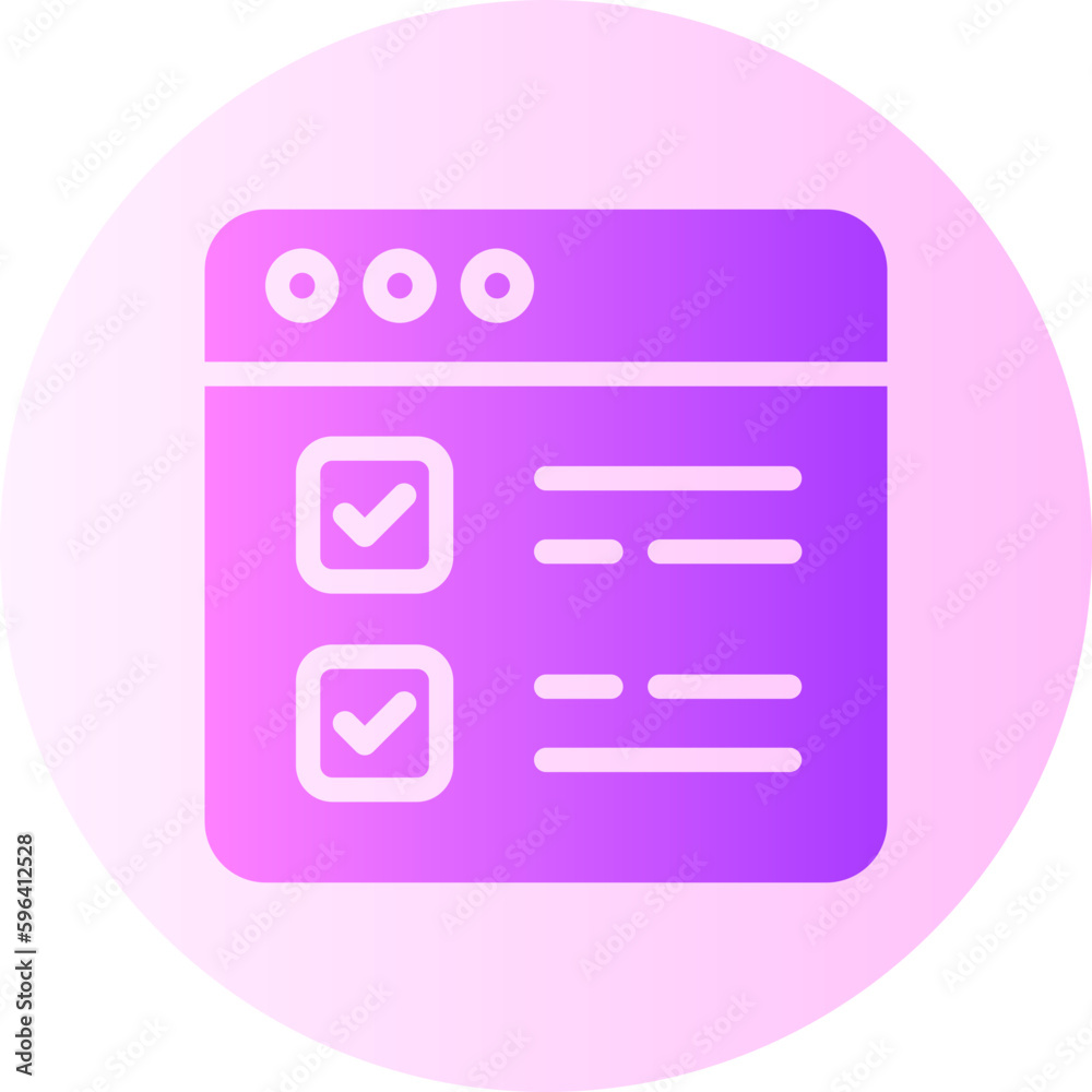 survey gradient icon survey gradient icon