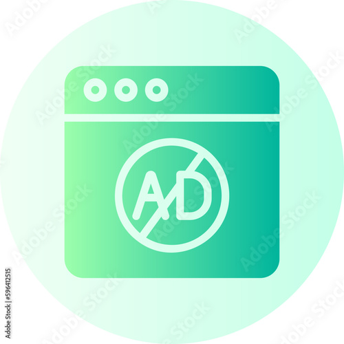 ad blocker gradient icon
