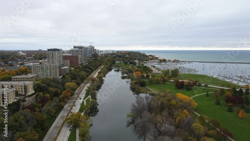 Milwaukee, Wisconsin - Drone Shot photo