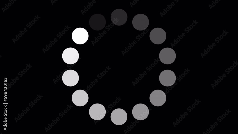 Loading Circle, Video. Loading Animation Icon on Transparent Background ...