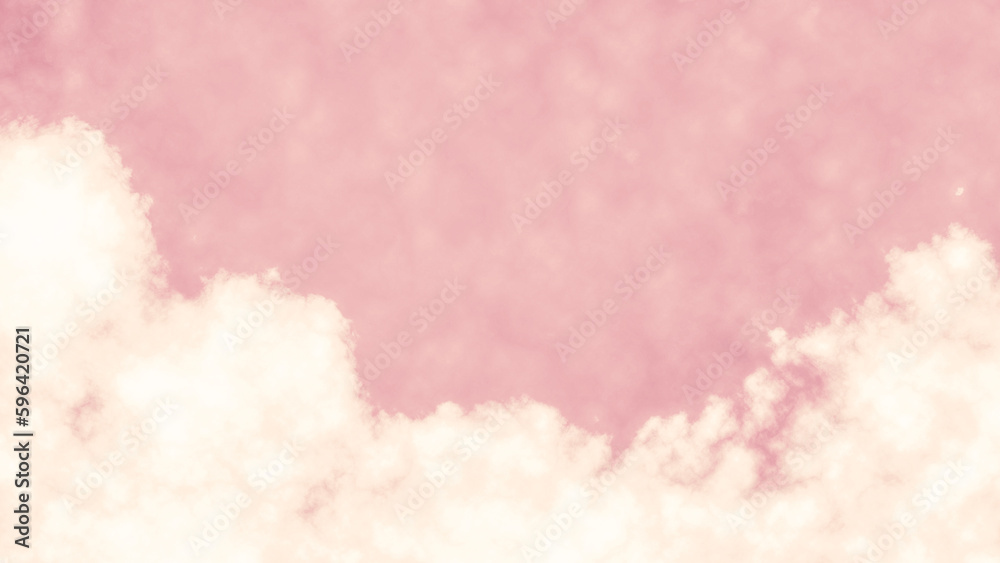 Aesthetic Soft Pastel Pink Sky Background