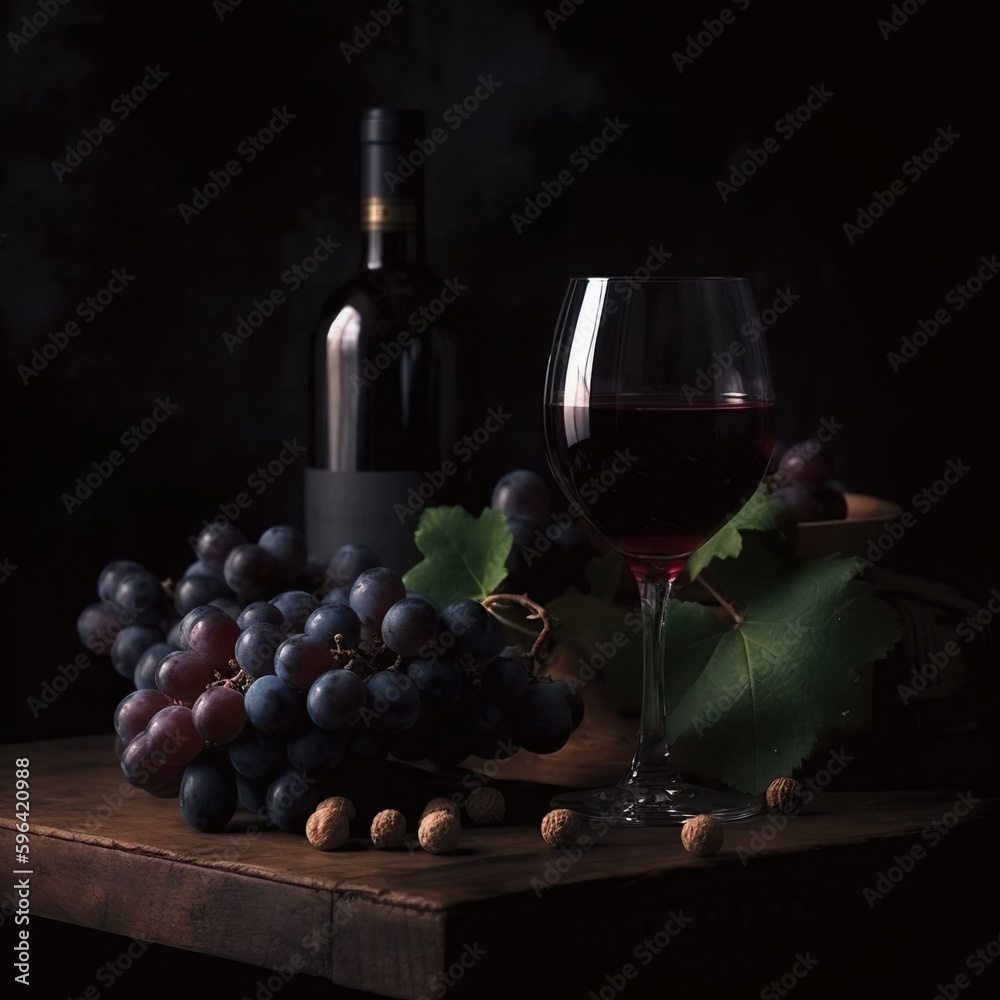 Enjoying Wine and Grapes in a Relaxing Atmosphere