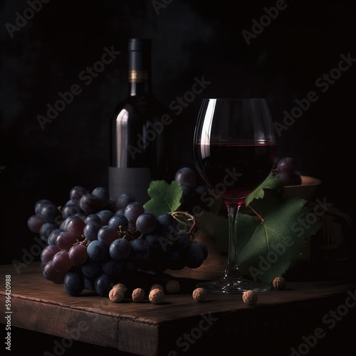 Enjoying Wine and Grapes in a Relaxing Atmosphere