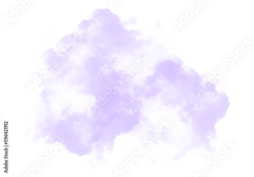 Cutout clean white cloud transparent backgrounds special effect 3d illustration