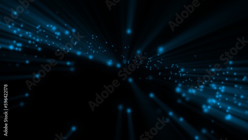 Computer network data fiber in cyberspace abstract concept 