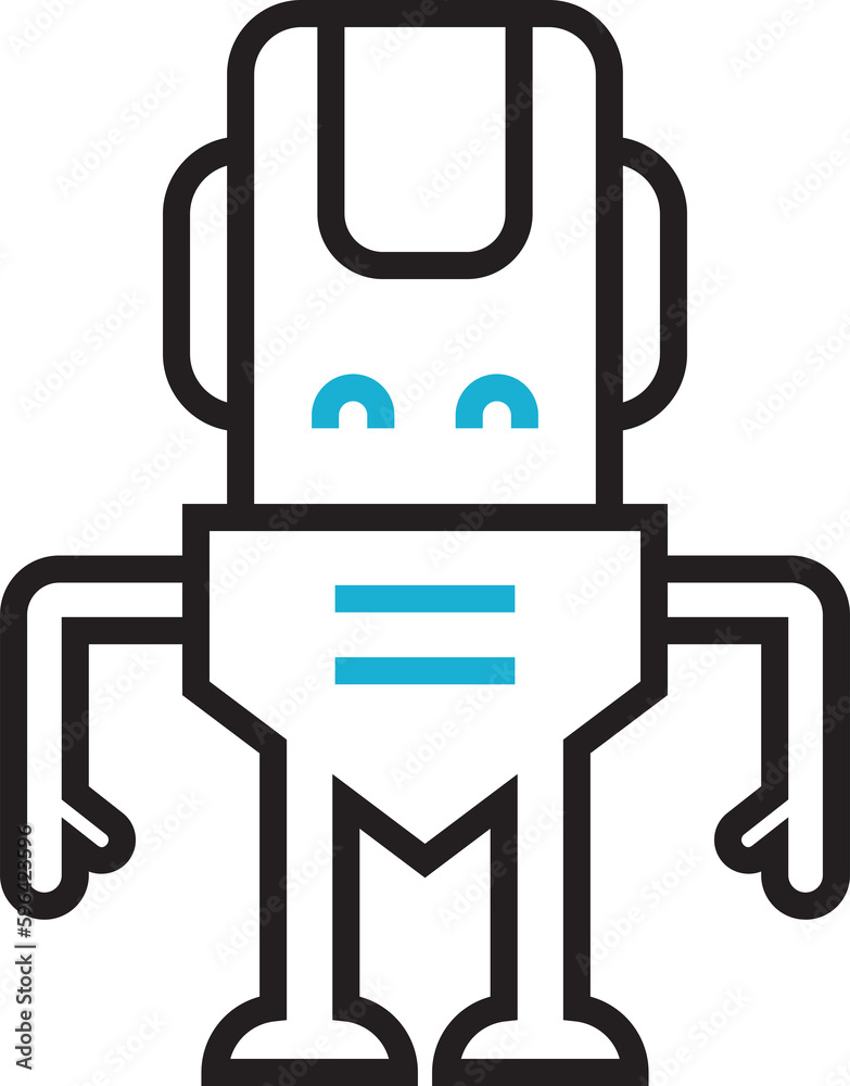 robot line icon robot line icon