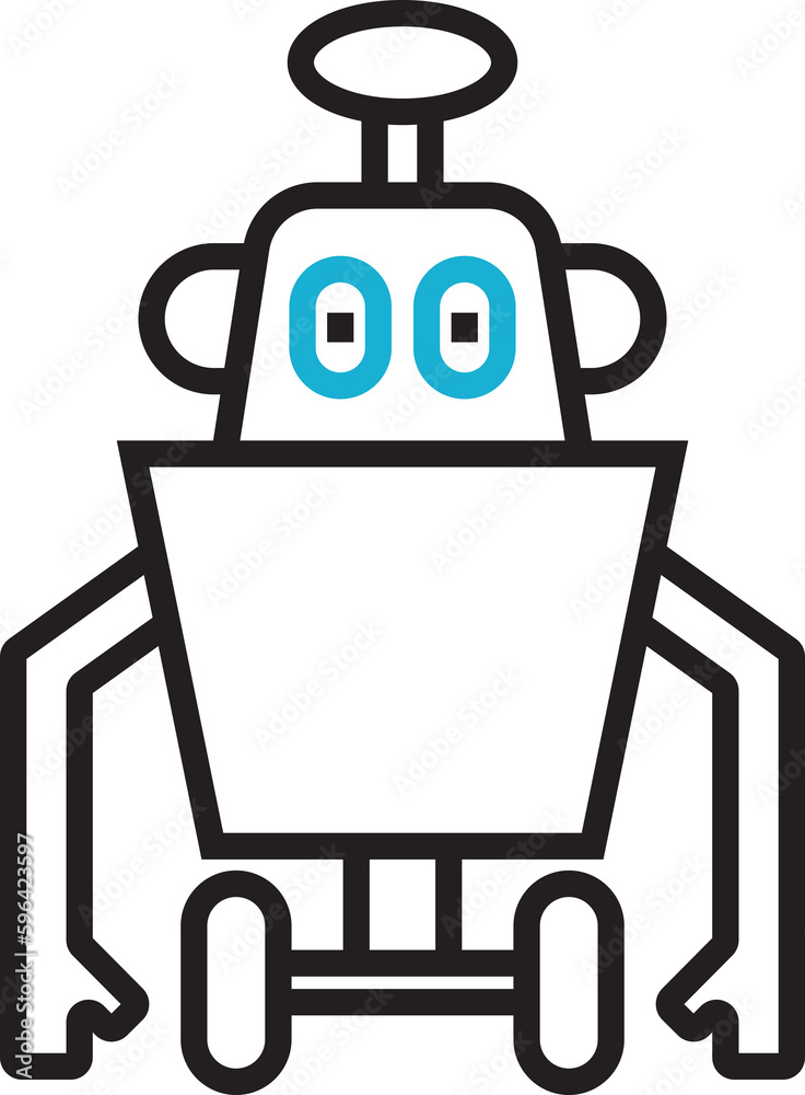 robot line icon robot line icon
