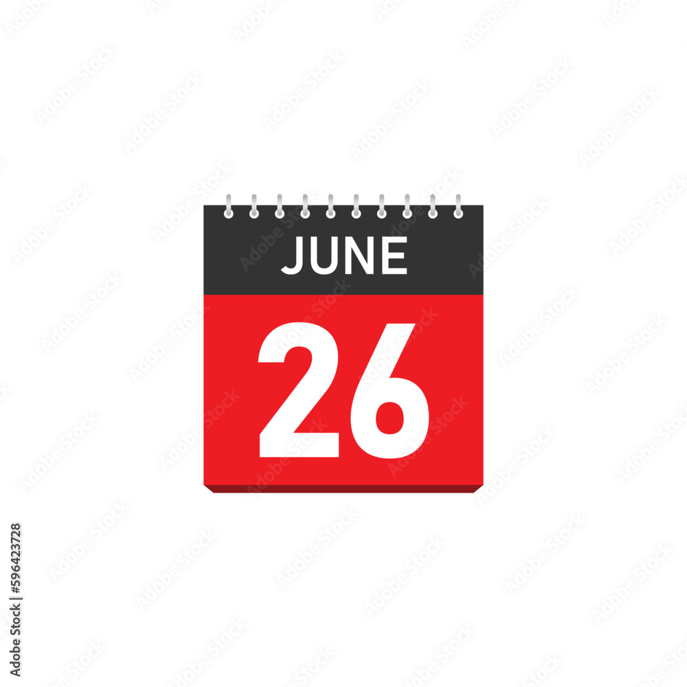June 26 Concept Design. Vector Illustration. June 26 Concept Design. Vector Illustration.