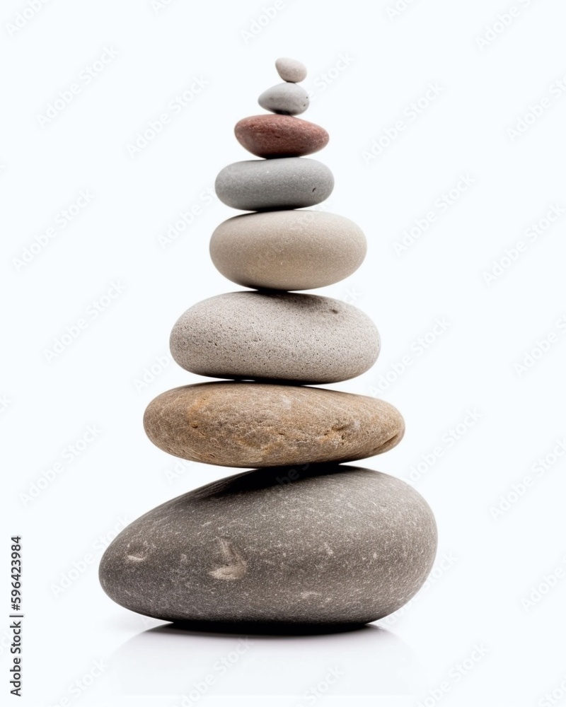 Pyramid of zen stones isolated on white background. Zen concept. Pyramid of zen stones isolated on white background. Zen concept.