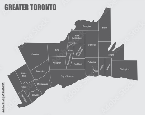Greater Toronto map