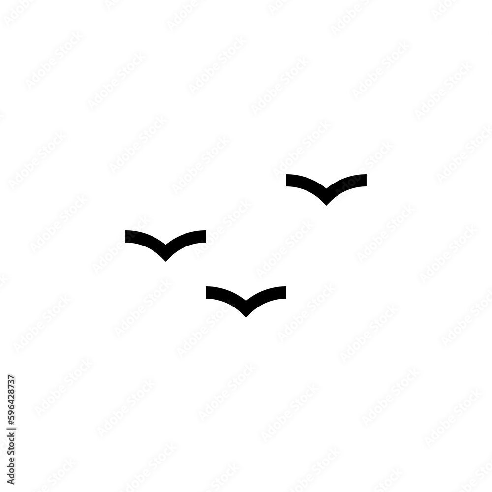 Naklejka premium Bird migration