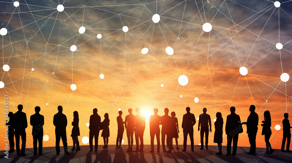 connecting peoples Generated AI connecting peoples Generated AI