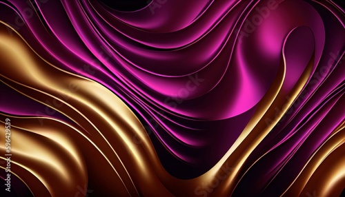 Sumptuous Velvet Waves  Rich Jewel Tones  Sensual Folds  Luxury Abstract Wallpaper  8K High Resolution. Generative AI.