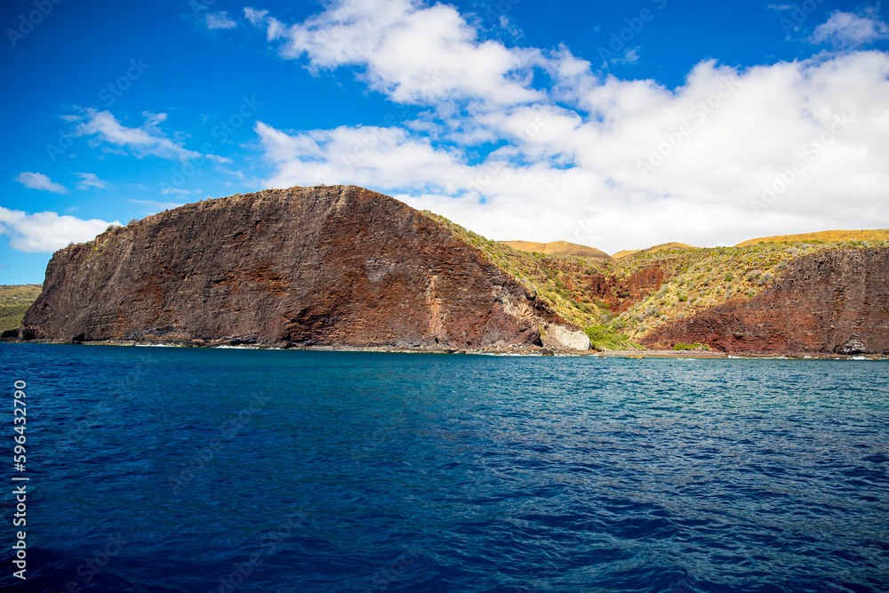 a rocky landscape in Maui a rocky landscape in Maui