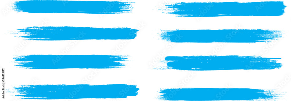 Blue brush stroke set isolated on background. Paint brush stroke vector for ink paint, grunge design element, dirt banner, watercolor design, dirty texture. Trendy brush stroke, vector illustration Blue brush stroke set isolated on background. Paint brush stroke vector for ink paint, grunge design element, dirt banner, watercolor design, dirty texture. Trendy brush stroke, vector illustration