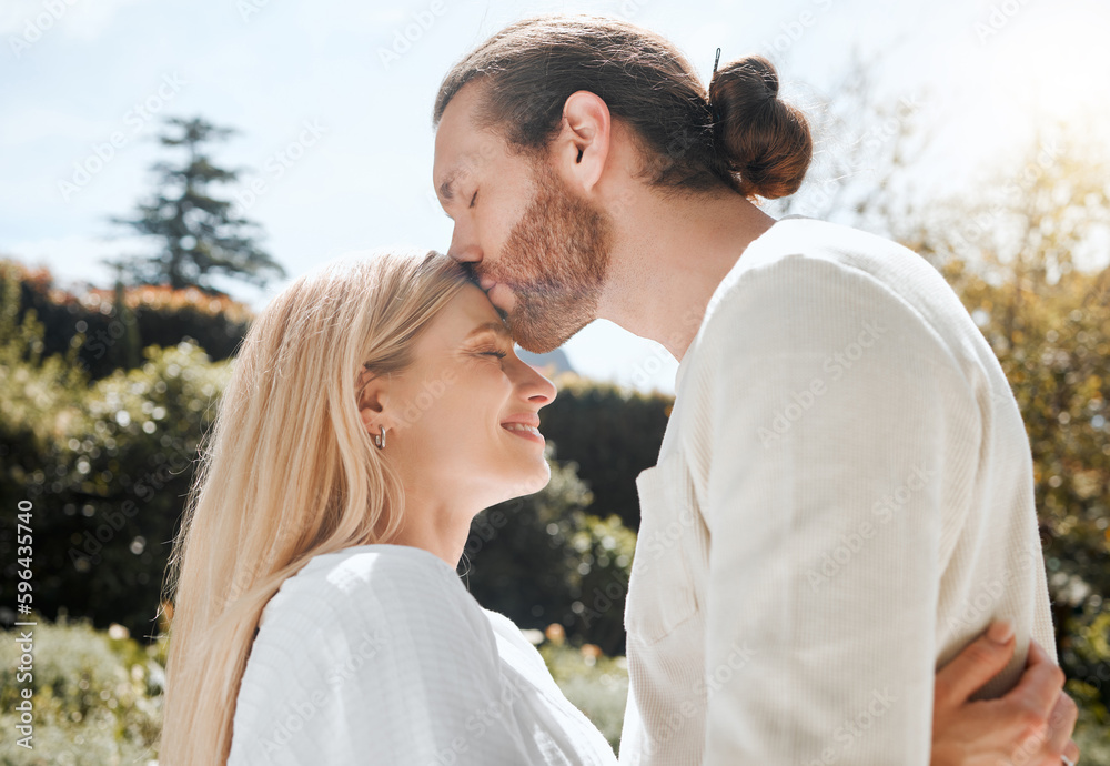 Youre the love of my life. Shot of an affectionate couple standing outside. Youre the love of my life. Shot of an affectionate couple standing outside.