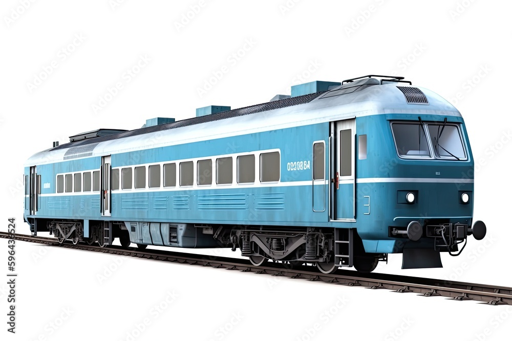 Elegant Electric Train in Isolation - Enjoy the Luxury of Passenger Rail Travel, Generative AI Elegant Electric Train in Isolation - Enjoy the Luxury of Passenger Rail Travel, Generative AI