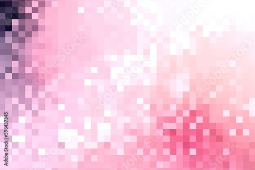 Pink geometric square background created by Generative AI